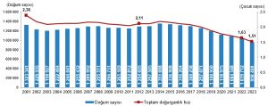 çocuk yapma tercihleri, düşük doğum oranı, ekonomik kriz ve aile, kadın istihdamı, kreş sorunu, nüfus azalması, Türkiye doğurganlık hızı